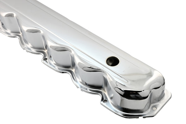 1965-89 FORD 240-300 STRAIGHT-INLINE 6 CYLINDER STEEL VALVE COVER - CHROME