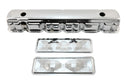 Steel Valve Cover & Side Plates Kit Fits 1962-74 Chevy 194-230-250 Inline 6 Engines – Chrome Finish – 2-Hole Design
