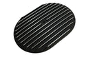 Aluminum 12" Oval Air Cleaner Paper Filter Full Finned - Black