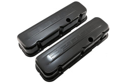 Steel 1965-2000 Chevy Bb 502 Tall Valve Covers C.I.D 502 Logo - Black