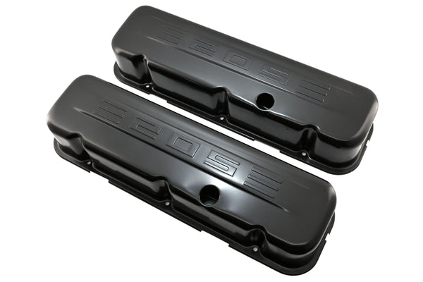 Steel 1965-2000 Chevy Bb 502 Tall Valve Covers C.I.D 502 Logo - Black