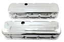 STEEL 1965-2000 CHEVY BB 502 TALL VALVE COVERS C.I.D 502 LOGO - CHROME