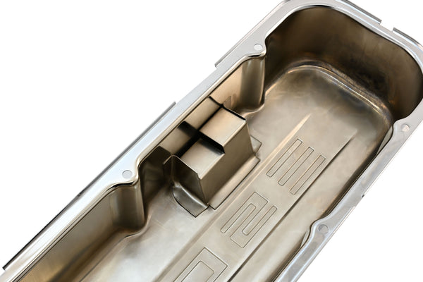 STEEL 1965-2000 CHEVY BB 502 TALL VALVE COVERS C.I.D 502 LOGO - CHROME