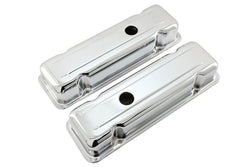 1980-84 Chevy 229 3.8L V6 Short Steel Valve Covers – Chrome