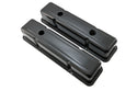 STEEL 1958-86 CHEVY SB 283-400 1 HOLE - 2 HOLE SCREW IN TALL VALVE COVERS - BAFFLED-BLACK