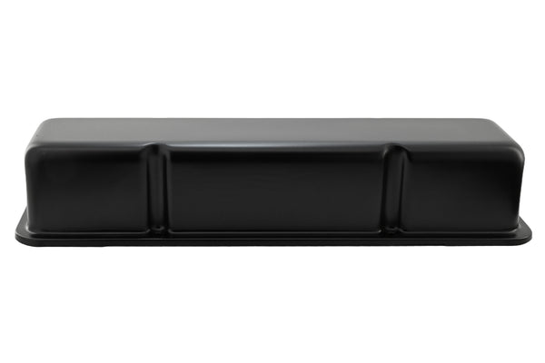1958-86 CHEVY SMALL BLOCK 283-305-327-350-400 CIRCLE TRACK RACING STEEL VALVE COVERS - BLACK