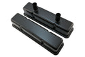 1958-86 CHEVY SMALL BLOCK 283-305-327-350-400 CIRCLE TRACK RACING STEEL VALVE COVERS - BLACK