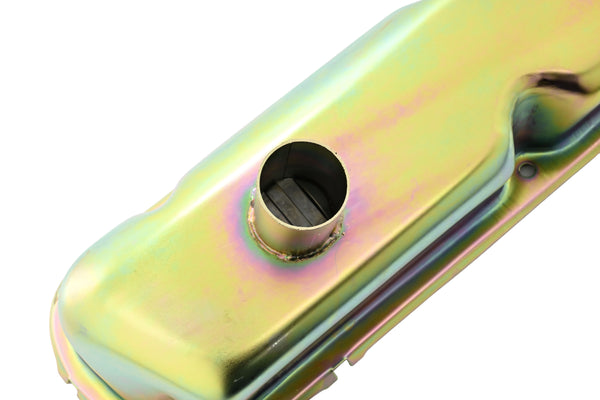 1962-85 FORD SMALL BLOCK 260-289-302-351W CIRCLE TRACK RACING VALVE COVERS - ZINC