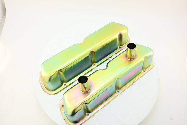 1962-85 FORD SMALL BLOCK 260-289-302-351W CIRCLE TRACK RACING VALVE COVERS - ZINC