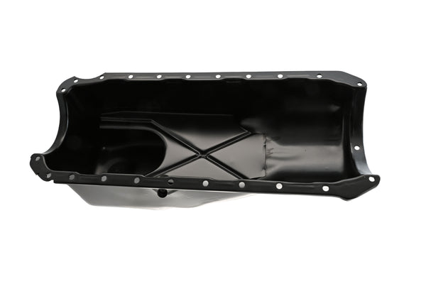 Steel Oil Pan – Fits 1966–1990 Chevy Big‑Block Truck 396‑402‑427‑454 – 6‑Quart Capacity – Black