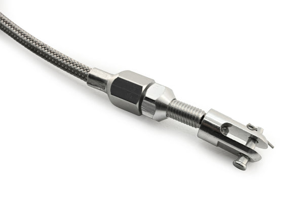 Stainless Steel Braided Throttle Cable – 48" – Fits EFI LS1 – Universal Performance Cable