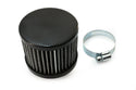 Steel Cotton Filter Breather – Clamp-On 1-3/8" Neck - High-Flow Air Breather Filter - Black