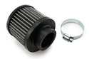 Steel Cotton Filter Breather – Clamp-On 1-3/8" Neck - High-Flow Air Breather Filter - Black