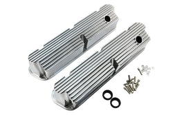 Aluminum Tall Pentroof Valve Covers – Fits 1962–1985 Ford 289 / 302 / 347 / 351W / 427 – Polished