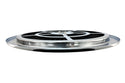 Cotton Universal Top-Flow Round Washable Air Cleaner Top – Black Filter with Chrome Ring
