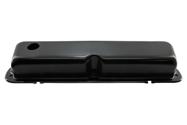 Steel Valve Covers Fits 1986–95 Ford 302 5.0L Fox‑Body Mustang – Smooth – 1 Hole & 1 No‑Hole – Black