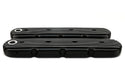 Aluminum Chevy GM LS Engines Retro Finned Valve Covers – Black
