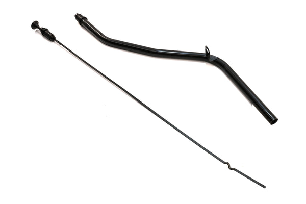 Steel TH350 Locking Transmission Dipstick – Fits Chevy/GM TH350 – Bellhousing Mount – Black