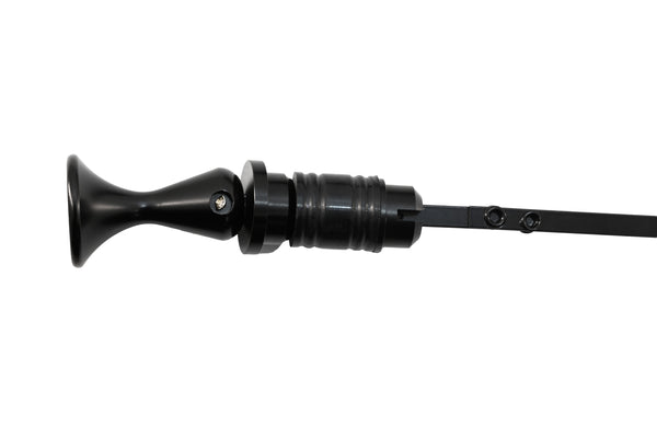 Steel TH350 Locking Transmission Dipstick – Fits Chevy/GM TH350 – Bellhousing Mount – Black