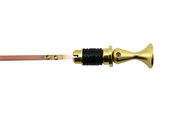 Steel TH350 Locking Transmission Dipstick – Fits Chevy/GM TH350 – Bellhousing Mount – Zinc Finish