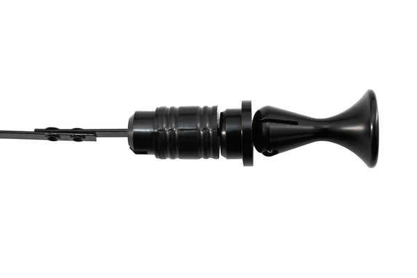 Steel Transmission Dipstick – Locking Style – Fits Chevy/GM TH700 / 4L60E – Bellhousing Mount – Black