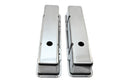 Polished Aluminum Tall Valve Covers – Fits 1958–1986 Chevy Small Block 283 / 305 / 327 / 350 / 400 – Smooth Top – 1.25" Push-In