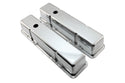 Polished Aluminum Tall Valve Covers – Fits 1958–1986 Chevy Small Block 283 / 305 / 327 / 350 / 400 – Smooth Top – 1.25" Push-In
