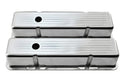 1958-86 CHEVY SMALL BLOCK 283-305-327-350-400 TALL POLISHED ALUMINUM VALVE COVERS - BALL MILLED