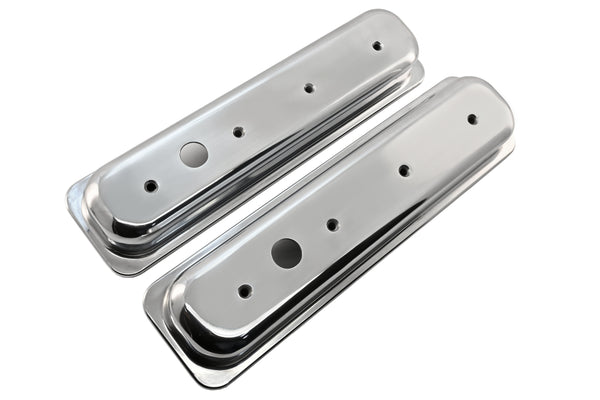 Aluminum 1987–97 Chevy Short Valve Covers Center Bolt – Smooth – Polished