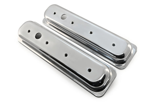 Aluminum 1987–97 Chevy Short Valve Covers Center Bolt – Smooth – Polished