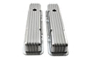 Aluminum Tall Valve Covers Fits 1958–86 Chevy Small Block 283/305 / 327/350 / 383/400 – Full Finned – Polished Finish