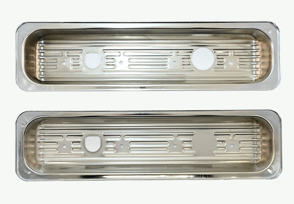 1987-00 CHEVY-GMC 5.0L & 5.7L CENTER BOLT STEEL VALVE COVER CAPS - CHROME