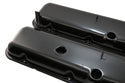 1965-72 CHEVY BIG BLOCK 396-427-454 SHORT OEM STYLE STEEL VALVE COVERS W- DRIPPER RAILS - BLACK