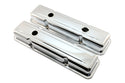 1958-86 CHEVY SMALL BLOCK 283-305-327-350-400 OEM STYLE SHORT VALVE COVERS - CHROME