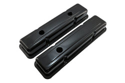 1958-86 CHEVY SMALL BLOCK 283-305-327-350-400 OEM STYLE SHORT VALVE COVERS - BLACK