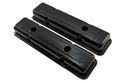 1958-86 CHEVY SMALL BLOCK 283-305-327-350-400 OEM STYLE SHORT VALVE COVERS - BLACK