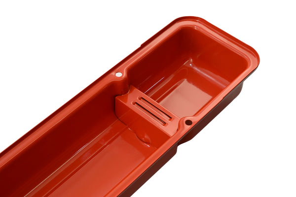 1958-86 CHEVY SMALL BLOCK 283-305-327-350-400 OEM STYLE SHORT VALVE COVERS - ORANGE