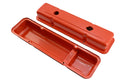 1958-86 CHEVY SMALL BLOCK 283-305-327-350-400 OEM STYLE SHORT VALVE COVERS - ORANGE