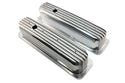 Aluminum 1987–97 Chevy Center Bolt Tall Valve Covers – Finned – Polished