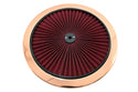 Cotton Universal Top-Flow Round Washable Air Cleaner Top – Red Filter with Copper Ring
