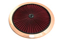 Cotton Universal Top-Flow Round Washable Air Cleaner Top – Red Filter with Copper Ring