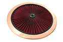 Cotton Universal Top-Flow Round Washable Air Cleaner Top – Red Filter with Copper Ring