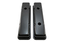 STEEL 1958-86 CHEVY SB 283-305-327-350-400 SHORT VALVE COVERS – 1 Hole / 2 Hole, Baffled-Black