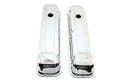 1968-81 BUICK SMALL BLOCK 350 SHORT STEEL VALVE COVERS - CHROME