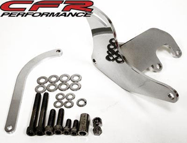 ALTERNATOR BRACKET KIT CHEVY SMALL BLOCK (SWP) DRIVERS – CHROME