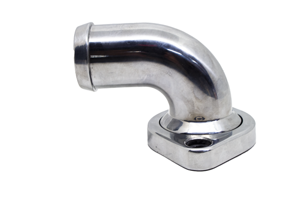 ALUMINUM MOPAR HEMI GEN 3  90 DEGREE WATER NECK THERMOSTAT HOUSING - POLISHED