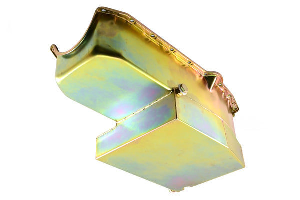 1958-79 CHEVY SMALL BLOCK 283-305-327-350 IMCA CIRCLE TRACK RACING OIL PAN - ZINC