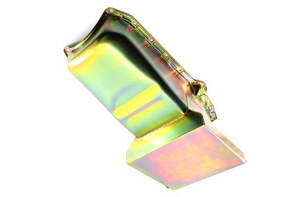 1958-79 CHEVY SMALL BLOCK 283-305-327-350-400 DRAG RACING OIL PAN - ZINC