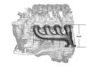 CAST IRON EXHAUST MANIFOLDS CHEVY LT BASED - CERAMIC BLACK