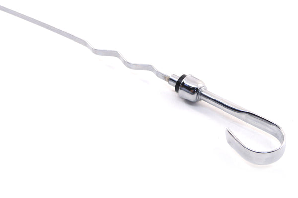 Steel Oil Pan Dipstick – 1983-1993 Ford Mustang 427/460 7.5L Engine, Chrome Finish | High-Performance Replacement Dipstick Tube